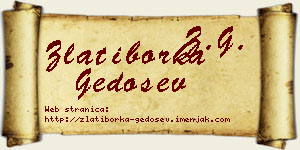 Zlatiborka Gedošev vizit kartica